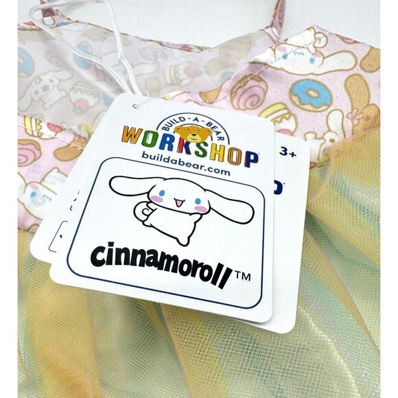 Build A Bear Sanrio Mocha Halter Top Spring Tulle Dress Cinnamoroll & Milk - Picture 4 of 4